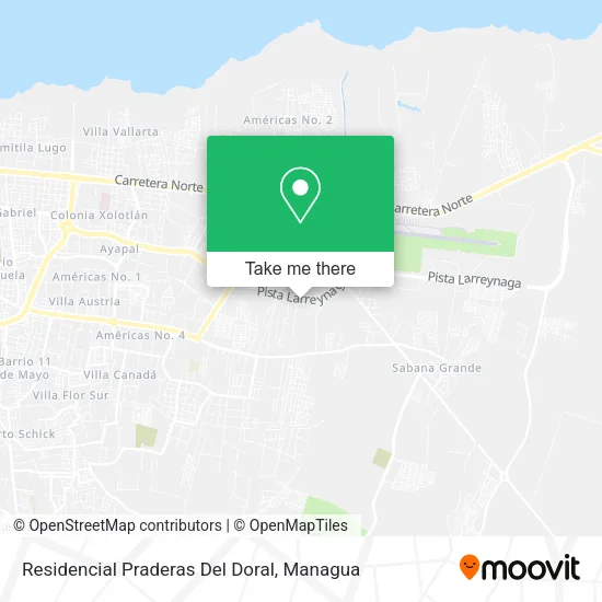 Residencial Praderas  Del Doral map