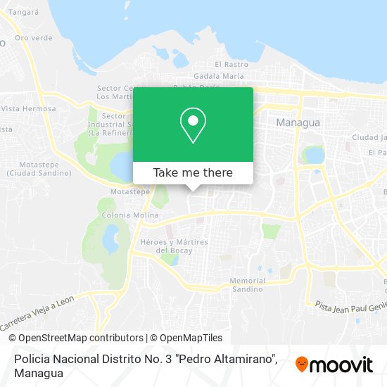 Policia Nacional Distrito No. 3 "Pedro Altamirano" map