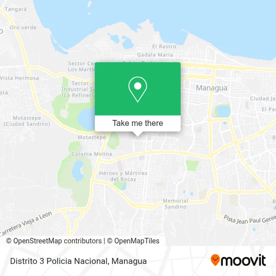 Distrito 3 Policia Nacional map