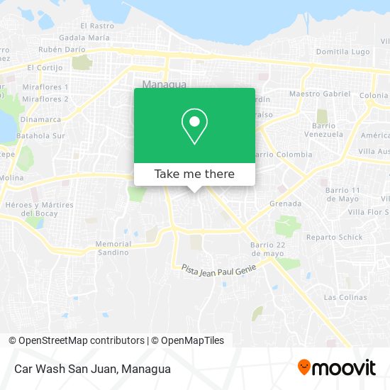 Car Wash San Juan map