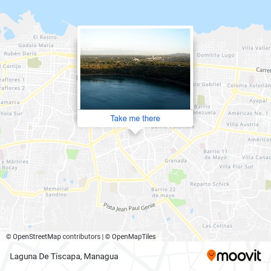 Laguna De Tiscapa map