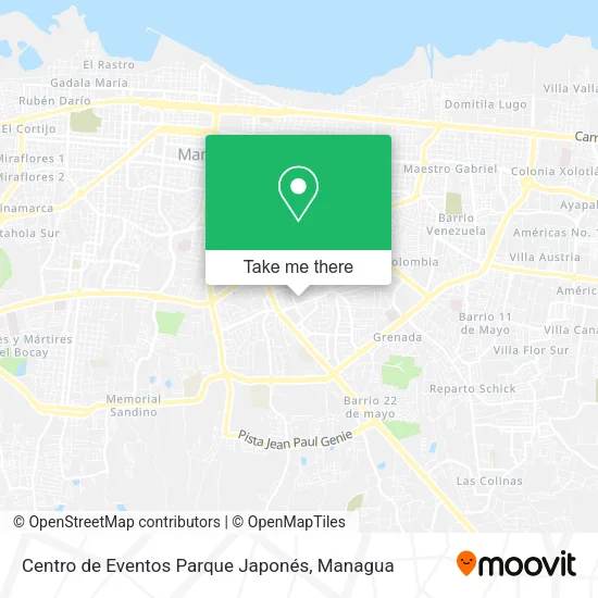 Centro de Eventos Parque Japonés map