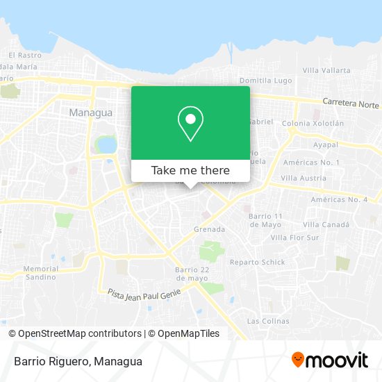 Barrio Riguero map
