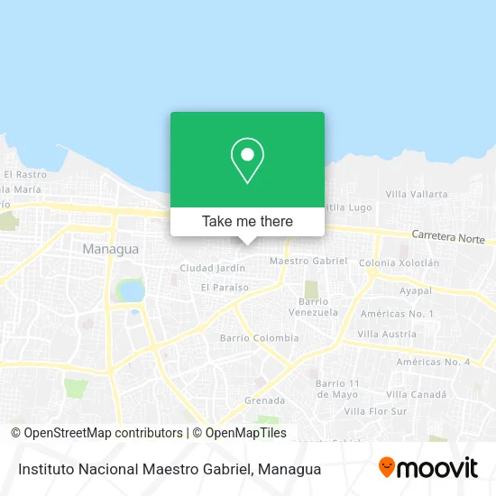 Mapa de Instituto Nacional Maestro Gabriel