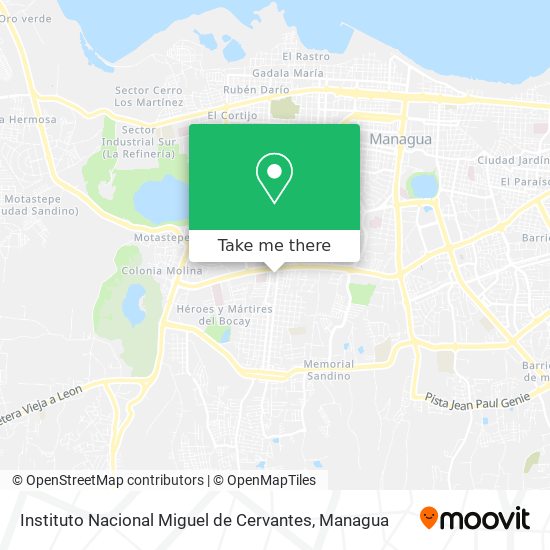 Instituto Nacional Miguel de Cervantes map