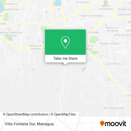 Mapa de Villa Fontana Sur