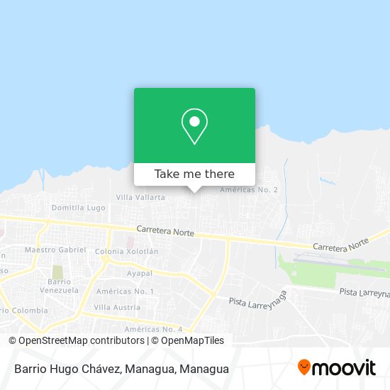 Barrio Hugo Chávez, Managua map