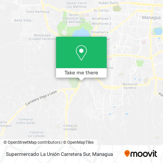 Supermercado La Unión Carretera Sur map