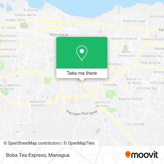 Boba Tea Express map