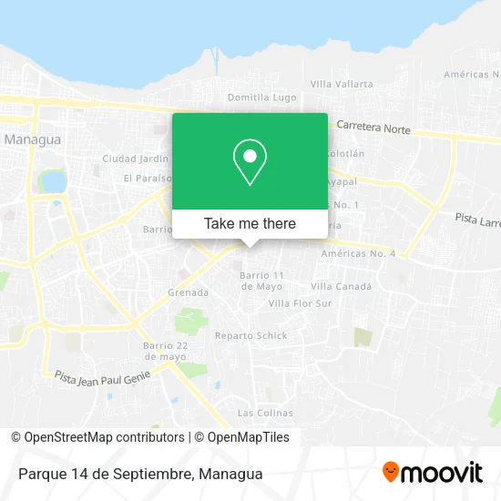 Parque 14 de Septiembre map