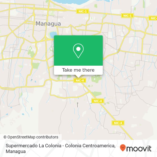 Supermercado La Colonia - Colonia Centroamerica map