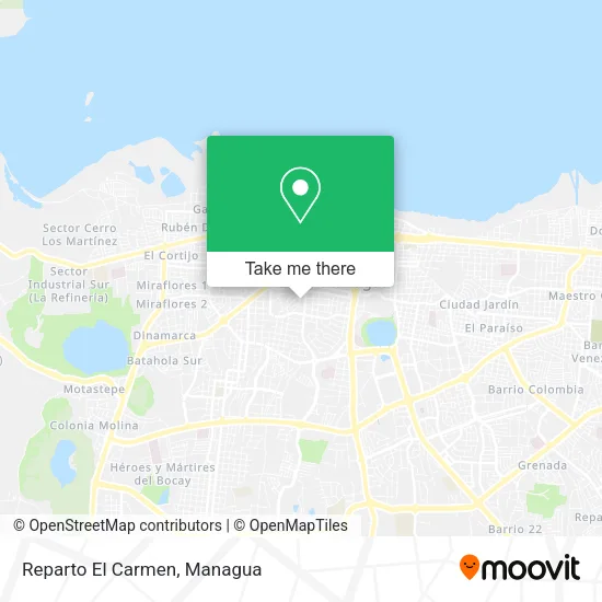 Reparto El Carmen map