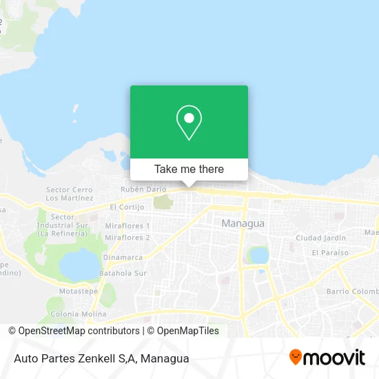 Auto Partes Zenkell S,A map