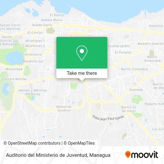 Auditorio del Ministerio de Juventud map