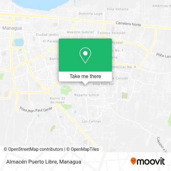 Almacén Puerto Libre map