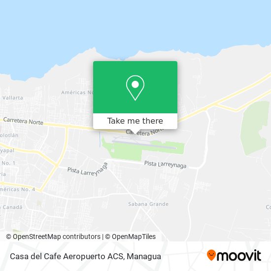 Casa del Cafe Aeropuerto ACS map
