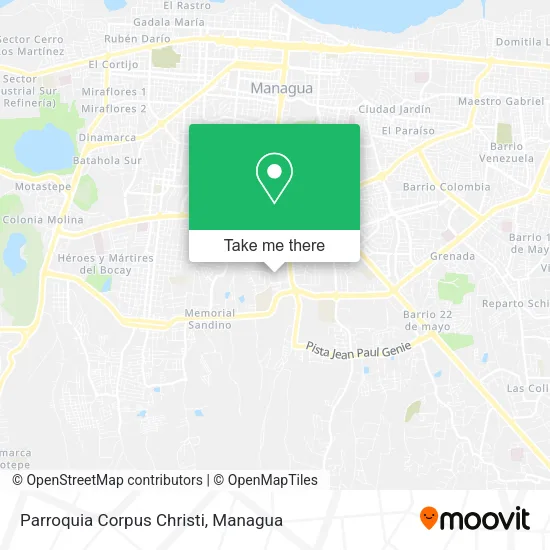 Parroquia Corpus Christi map