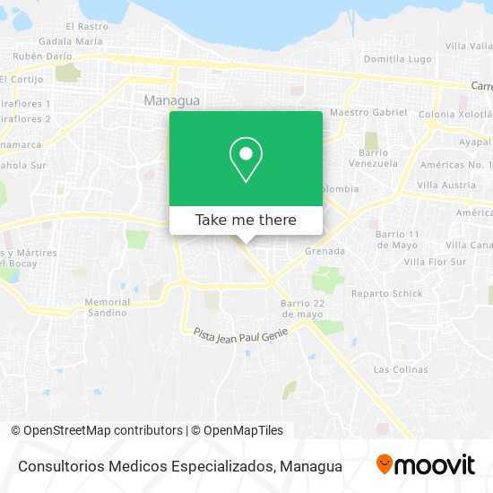 Mapa de Consultorios Medicos Especializados