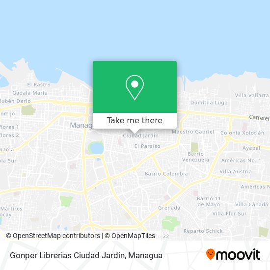 Gonper Librerias Ciudad Jardin map