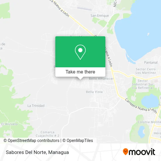 Sabores Del Norte map