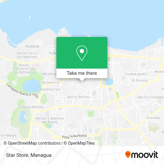 Star Store map