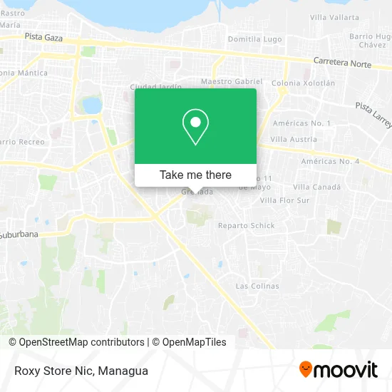 Roxy Store Nic map