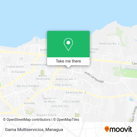 Gama Multiservicios map