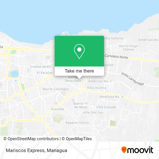 Mariscos Express map