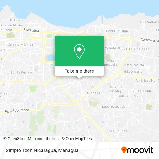 Simple Tech Nicaragua map