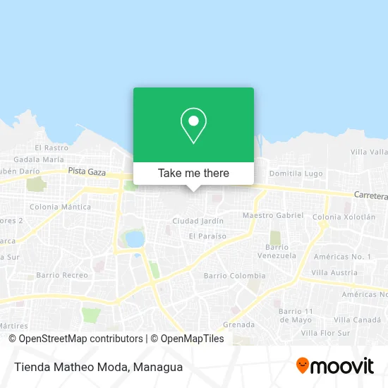 Tienda Matheo Moda map