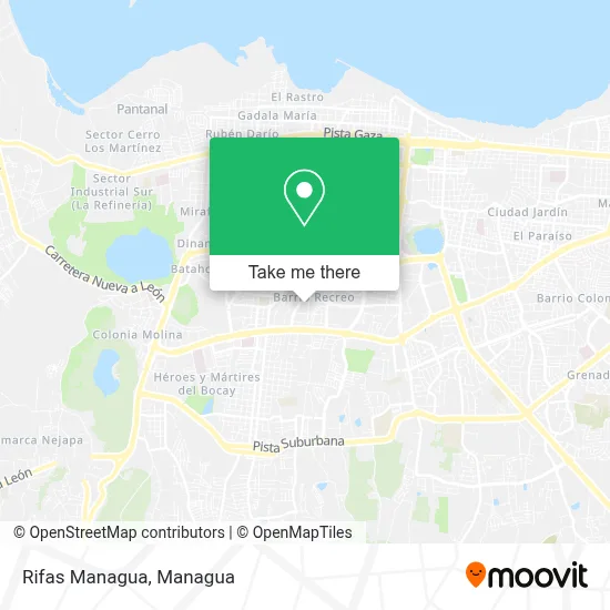 Rifas Managua map