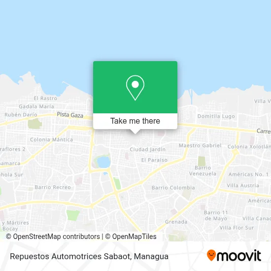 Repuestos Automotrices Sabaot map