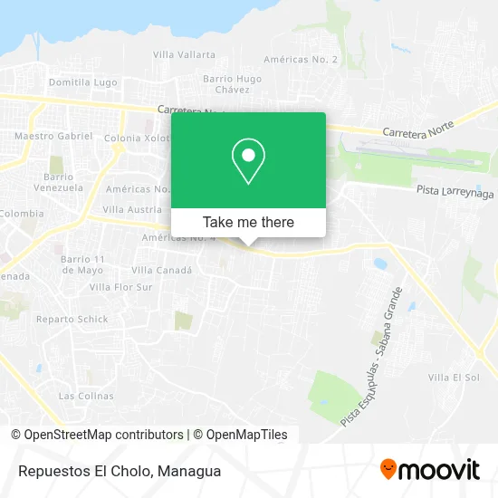 Repuestos El Cholo map
