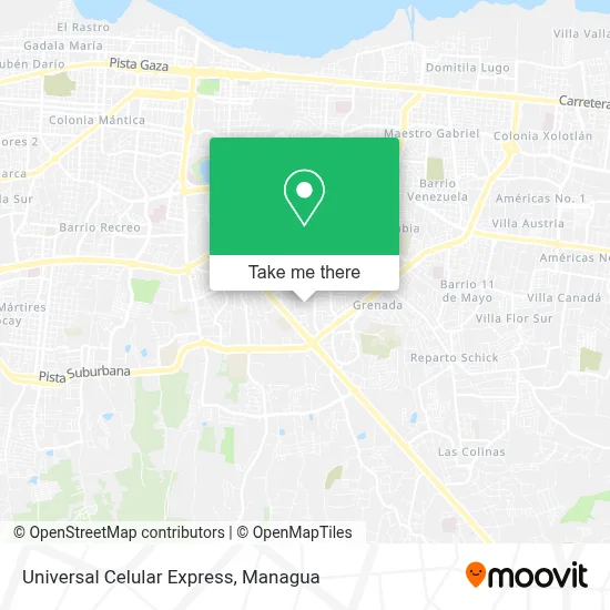 Universal Celular Express map
