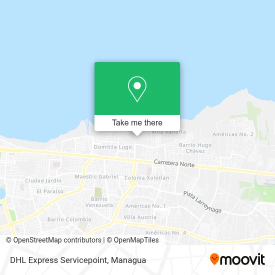DHL Express Servicepoint map