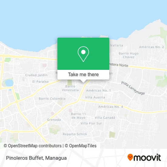Pinoleros Buffet map
