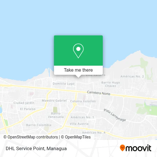 DHL Service Point map