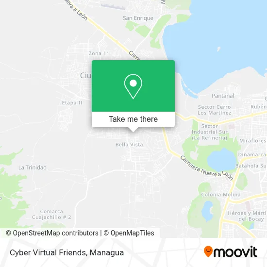 Cyber Virtual Friends map