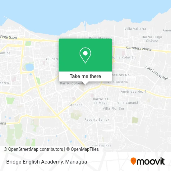Bridge English Academy map