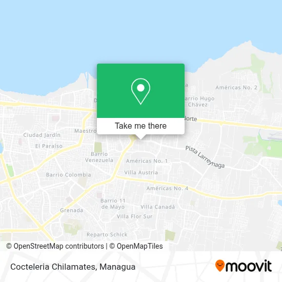 Cocteleria Chilamates map