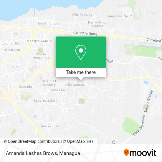 Amanda Lashes Brows map