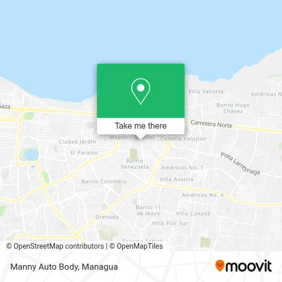 Manny Auto Body map
