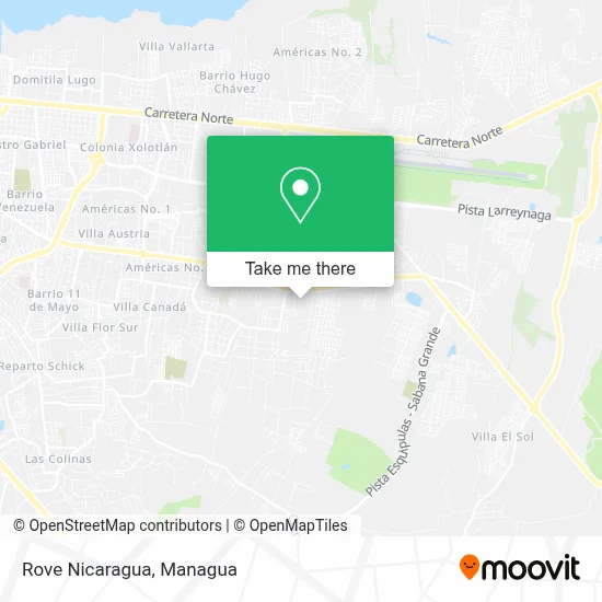 Rove Nicaragua map