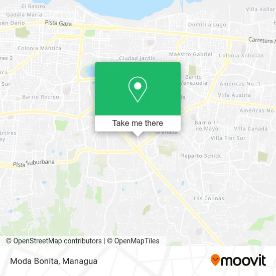 Moda Bonita map