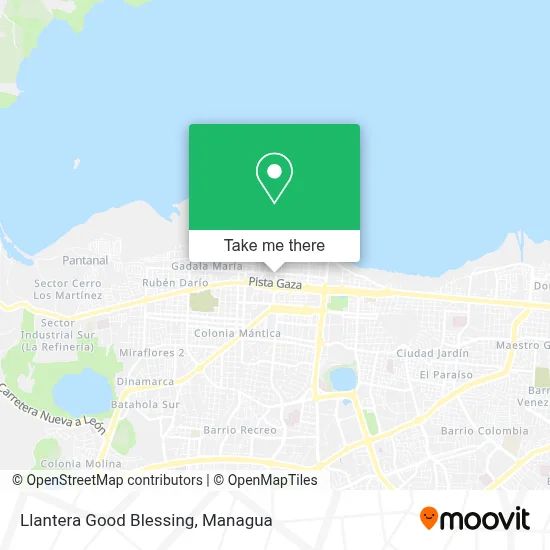 Llantera Good Blessing map