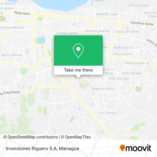 Inversiones Riguero S.A map