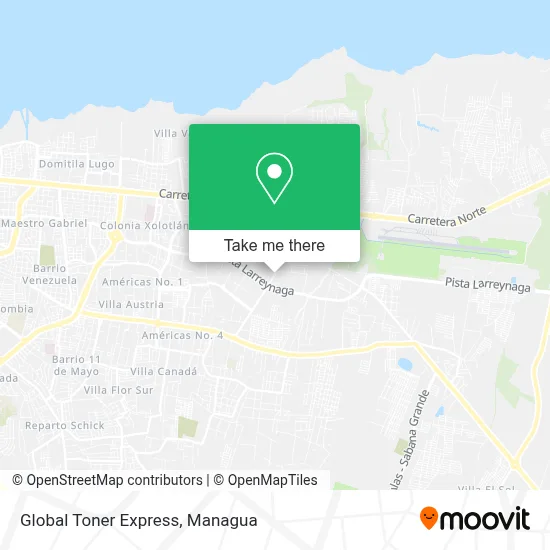 Global Toner Express map