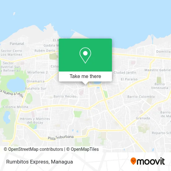 Rumbitos Express map