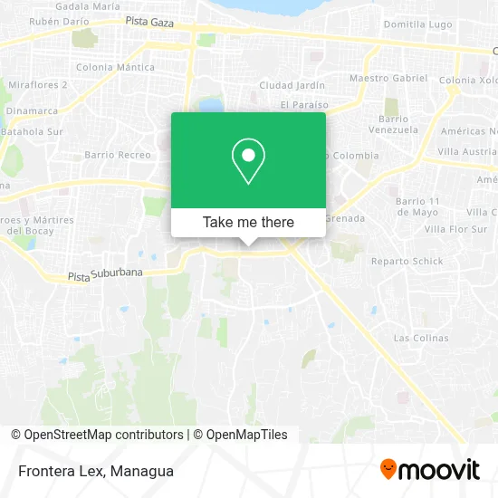 Frontera Lex map