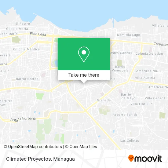Climatec Proyectos map